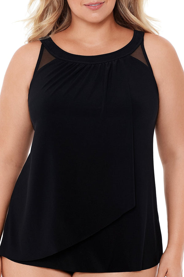 MiracleSuit Illusionists Plus Size Ursula Tankini Top
